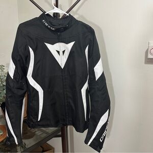 Dainese Edge TEX Lady Motorcycle Riding Jacket Sz 50 Women Armor Shoulder Elbow